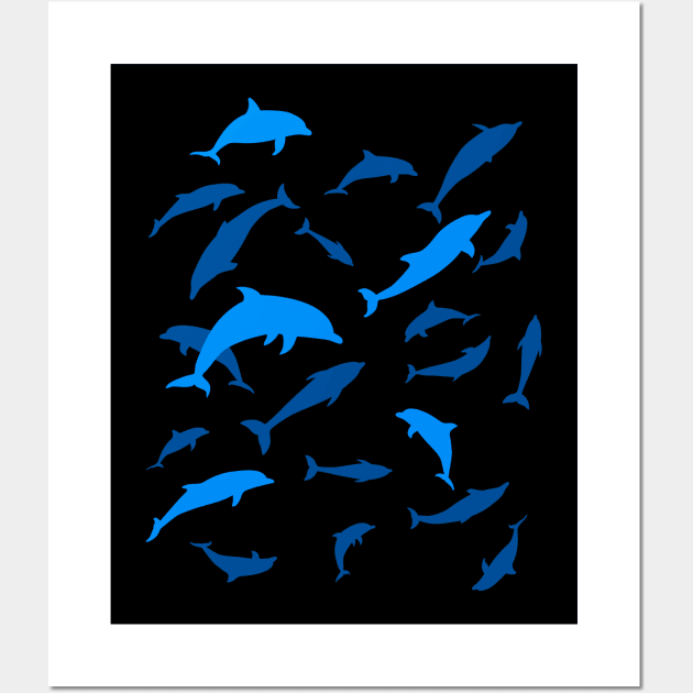 Dolphin pattern Wall Art by albertocubatas